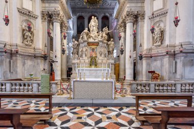 Venedik, İtalya - 30 Haziran 2023: Santa Maria della Salute, Venedik, İtalya.