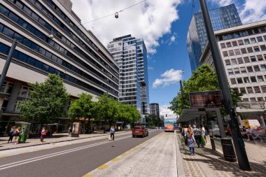 Ljubljana, Slovenya - 27 Haziran 2023: Güzel şehir Ljubljana.