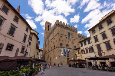 Floransa, İtalya - 28 Haziran 2023: İtalya 'da Floransa sokakları