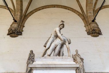 Floransa, İtalya - 28 Haziran 2023: Floransa 'da heykeller