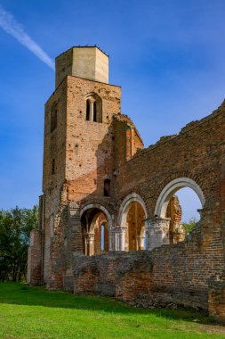 Araca (Hungarian: Aracs) is a medieval Romanesque church ruin located about 12 km of Novi Becej, Serbia. clipart