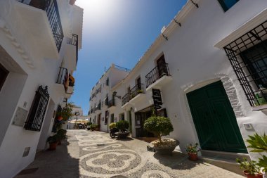 Frigiliana, Spain - August 07, 2024: White village of Frigiliana, Andalusia, Spain. Picturesque town of Frigiliana. clipart