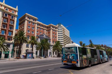 Malaga, İspanya - 06 Ağustos 2024: Malaga, İspanya.