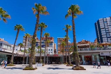 Malaga, İspanya - 06 Ağustos 2024: Malaga, İspanya Limanı