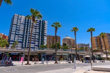 Malaga, İspanya - 06 Ağustos 2024: Malaga, İspanya Limanı