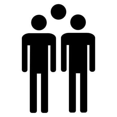 People icon, social icon, teamwork business icon