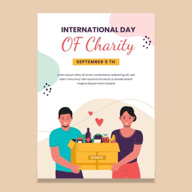Uluslararası yardım günü posteri