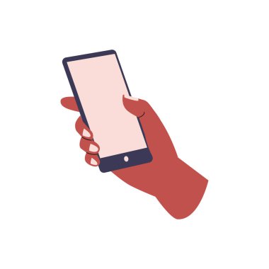 El ele tutuşmanın düz tasarımı. Vektör düz resimleme