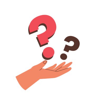 El ele tutuşmanın tasviri Soru İşaretleri