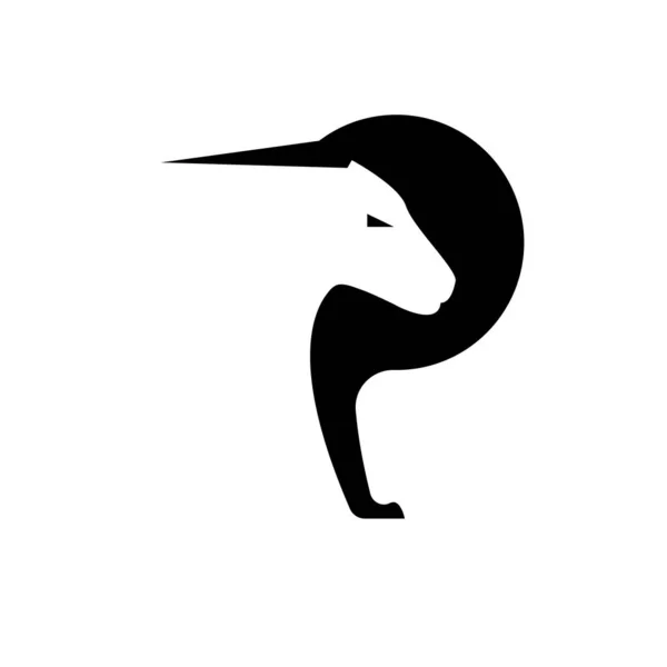 Buchstabe Für Panther Symbol Vektor Konzept Design Vorlage Web — Stockvektor