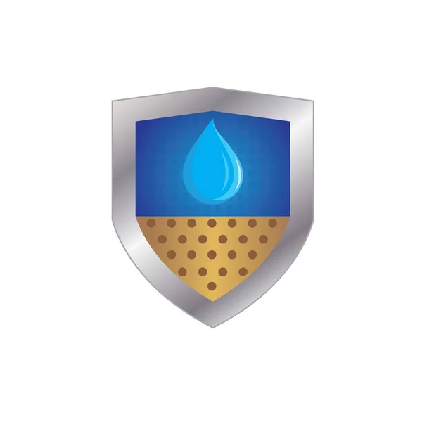 Ícone Vetor Impermeável Resistente Água Ilustração Conceito Modelo Web — Vetor de Stock