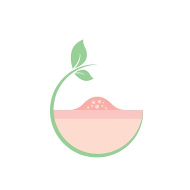 akne bakım simgesi konsept tasarım şablonu ağı