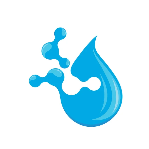 Εικονίδιο Διανυσματική Έννοια Έννοια Πρότυπο Σχεδιασμού Μοριακή Τεχνολογία Σταγόνας Νερού — Διανυσματικό Αρχείο