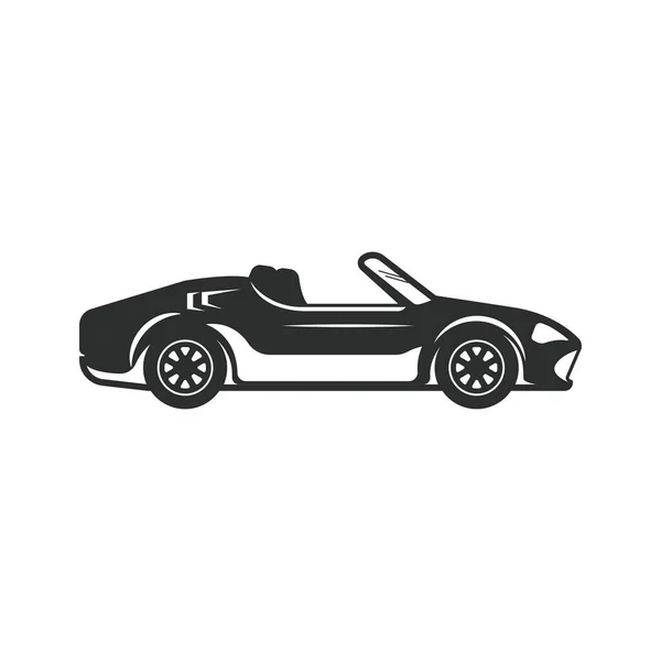 Чорний Спортивний Автомобіль Елемент Вектор Іконка Дизайн Шаблон Веб — стоковий вектор