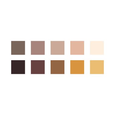 brown or mocha color palette vector design template web