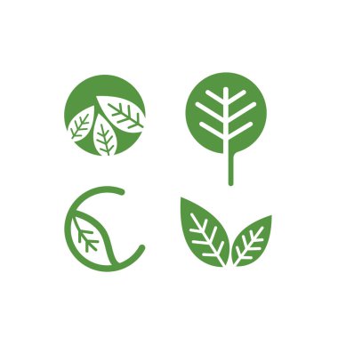 leaf eco friendly icon vector concept design template
