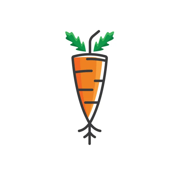 Значок Логотипу Морквяного Соку Векторна Концепція Дизайну Веб — стоковий вектор