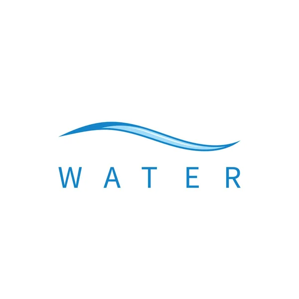 Wasser Welle Symbol Vektor Element Design Vorlage Web — Stockvektor