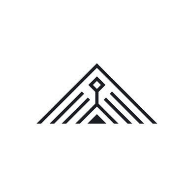 siyah Bir harf kanatları ok ikon vektör konsept şablonu ağı