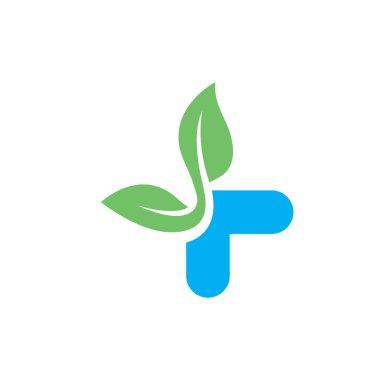 tıbbi çapraz yaprak logo ikonu konsept tasarım şablonu ağı