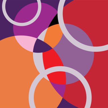 kırmızı sarı mor daire arka plan şablonu