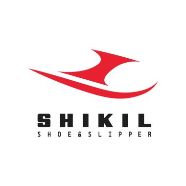 Ayakkabı ve sandalet logosunun vektör tasarımı