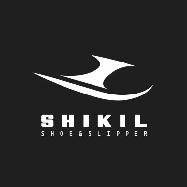 Ayakkabı ve sandalet logosunun vektör tasarımı