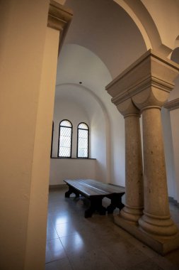 Almanya, Bavyera 'daki Neuschwanstein Şatosu' nun misafir salonu.