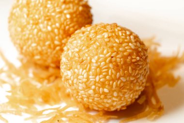 Çin usulü Hong Kong usulü Dim Sum Susam Topları