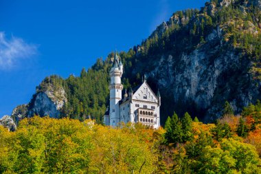Famous historical monument in Bavaria, Germany, Neuschwanstein Castle