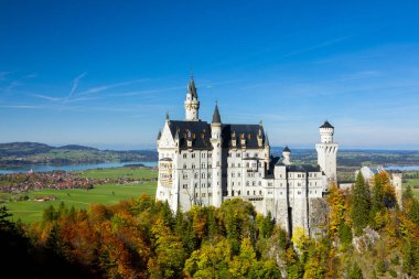Famous historical monument in Bavaria, Germany, Neuschwanstein Castle