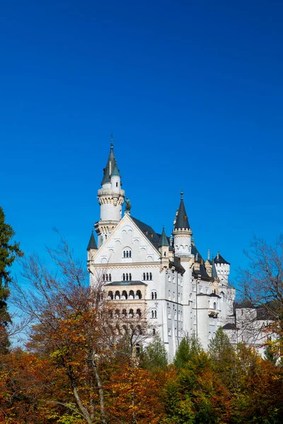 Знаменитый Исторический Памятник Баварии Германия Нойшванштайн — стоковое фото