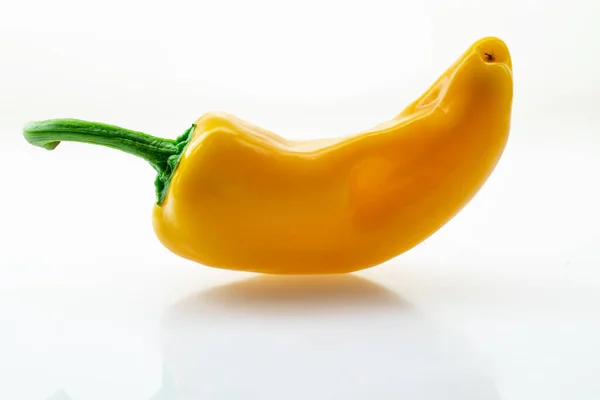 stock image Yellow fresh bell peppers on a white background