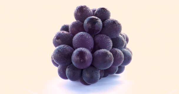 Frutta Famosa Taiwan Uva Kyoho Uva Viola — Video Stock