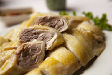 Tayvan 'ın ünlü haşlanmış tavuğu.