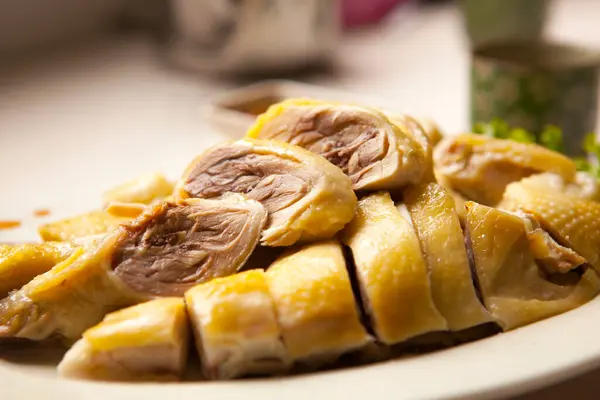 Tayvan 'ın ünlü haşlanmış tavuğu.