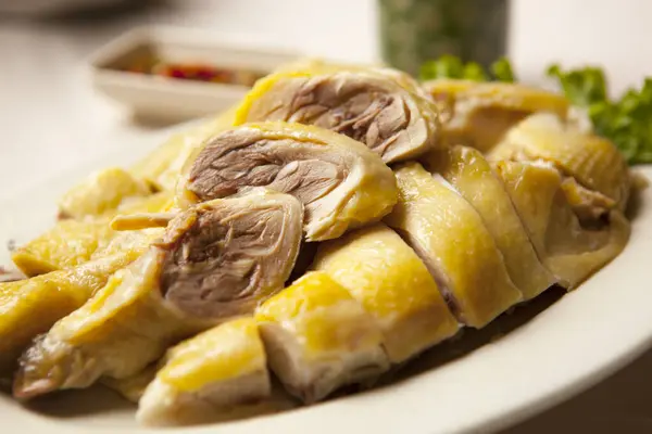 Tayvan 'ın ünlü haşlanmış tavuğu.