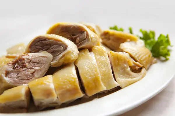 Tayvan 'ın ünlü haşlanmış tavuğu.