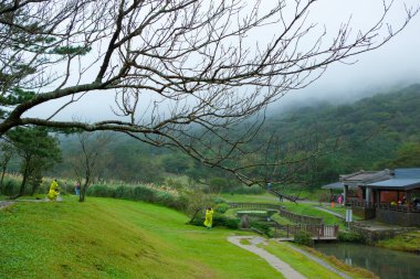 Erziping, Taipei, Tayvan, Yangmingshan 'ın banliyölerinde ünlü manzaralı bir yer.