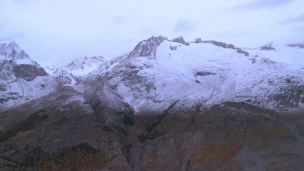 Der Grösste Gletscheraletschgletscher Den Schweizer Alpen — Stockvideo