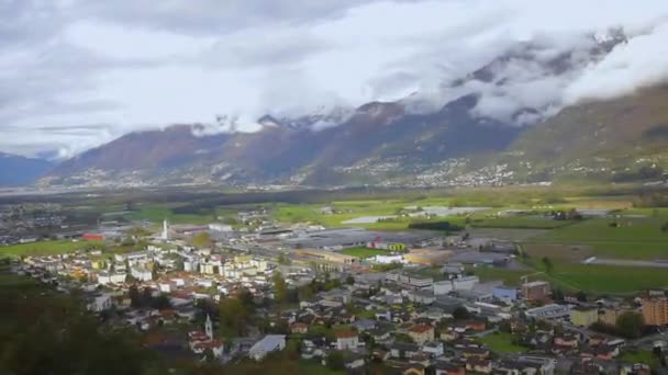 Lugaro Znajduje Się Skrzyżowaniu Szwajcarii Włoch — Wideo stockowe