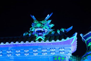 Tayvan 'daki canlı fener festivali (2023 02 04, Taipei, Tayvan)