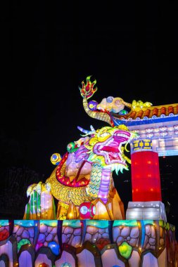 Tayvan 'daki canlı fener festivali (2023 02 04, Taipei, Tayvan)