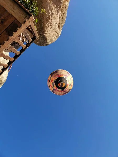 Balon with a blue sky in Cappadocia