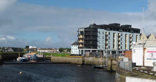 Galway Bay Irland August 2023 Blick Von Einer Fähre Auf — Stockvideo