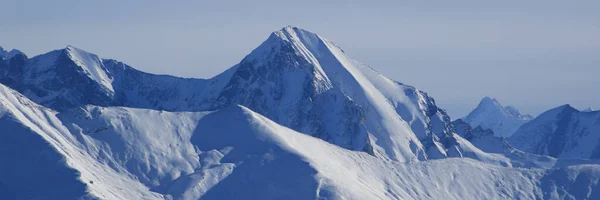 Hohe Berge Winter Vom Horeneggli Aus Gesehen — Stockfoto