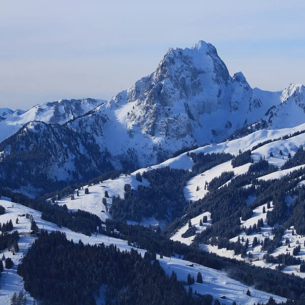 Paysage Montagne Gstaad — Photo