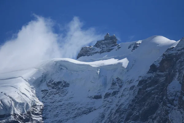 Sfinga Observatoř Ledovec Jungfraujoch — Stock fotografie