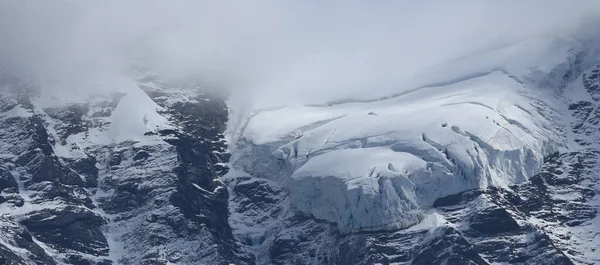Język Lodowca Guggigiglacier Lodowiec Jungfraujoch — Zdjęcie stockowe
