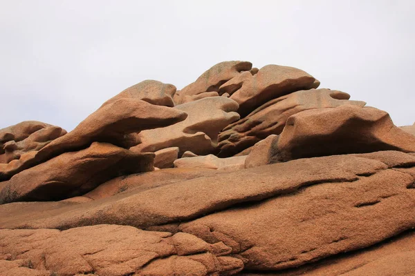 Natures Art Work Granite Rock Formations Brittany France — Stock Photo, Image